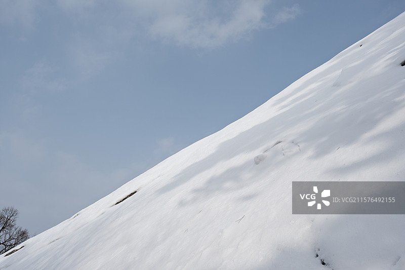 华山雪景图片素材