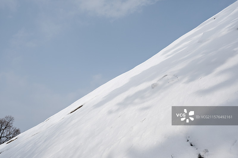 华山雪景图片素材