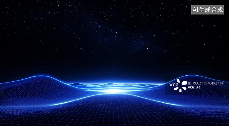 【AI数字艺术】科技之光穿梭时空图片素材