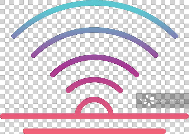 无线晶体管线性渐变设计图片素材