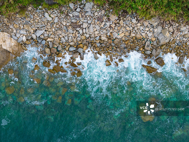 深圳大鹏鹅公湾，清晨无人绝美风景！图片素材