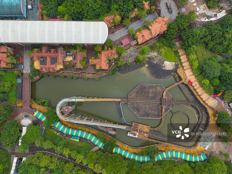 深圳东部华侨城，海菲德小镇，航拍自然风光！图片素材