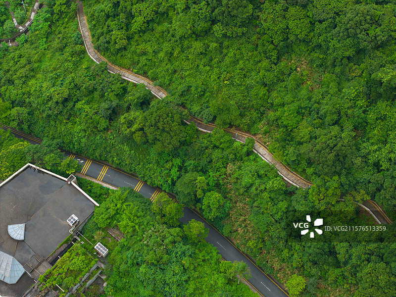 深圳东部华侨城，海菲德小镇，航拍自然风光！图片素材