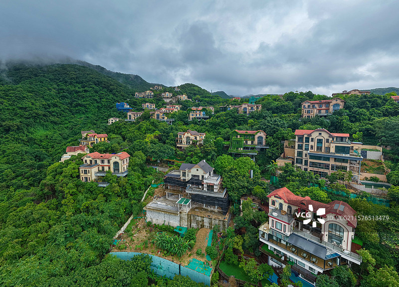 深圳东部华侨城，海菲德小镇，航拍自然风光！图片素材
