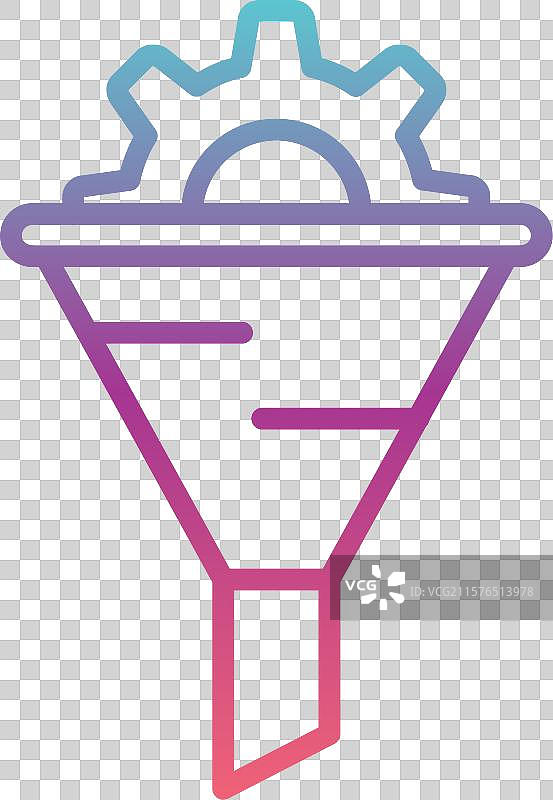 漏斗线渐变设计图片素材