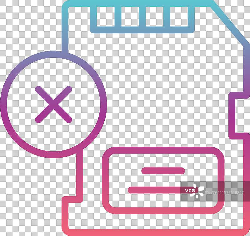 删除线性渐变设计图片素材