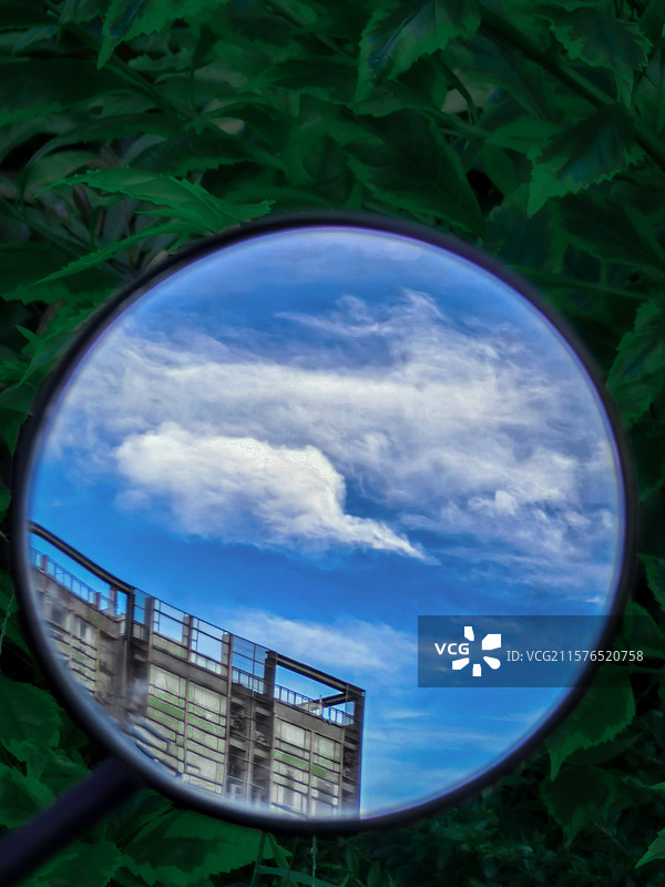 镜子里的迷你视界图片素材