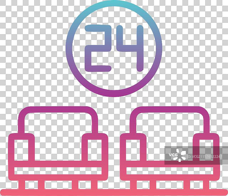 候诊室排队渐变设计图片素材