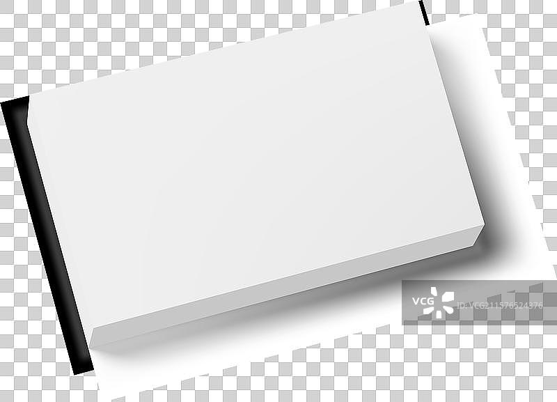 3D名片堆叠在白色背景上图片素材