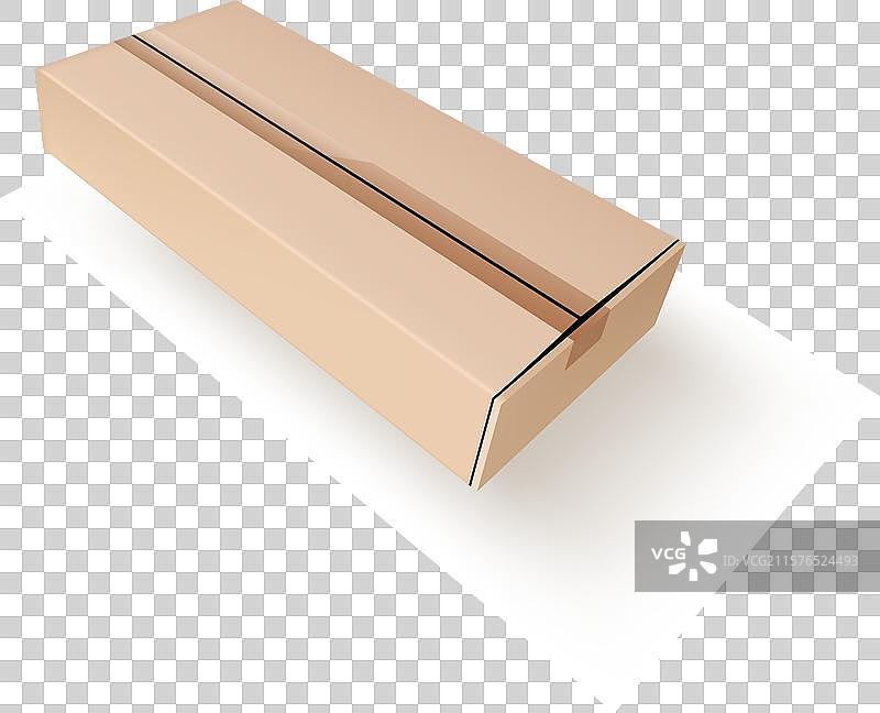 3D封闭纸箱在白色背景上飞翔图片素材