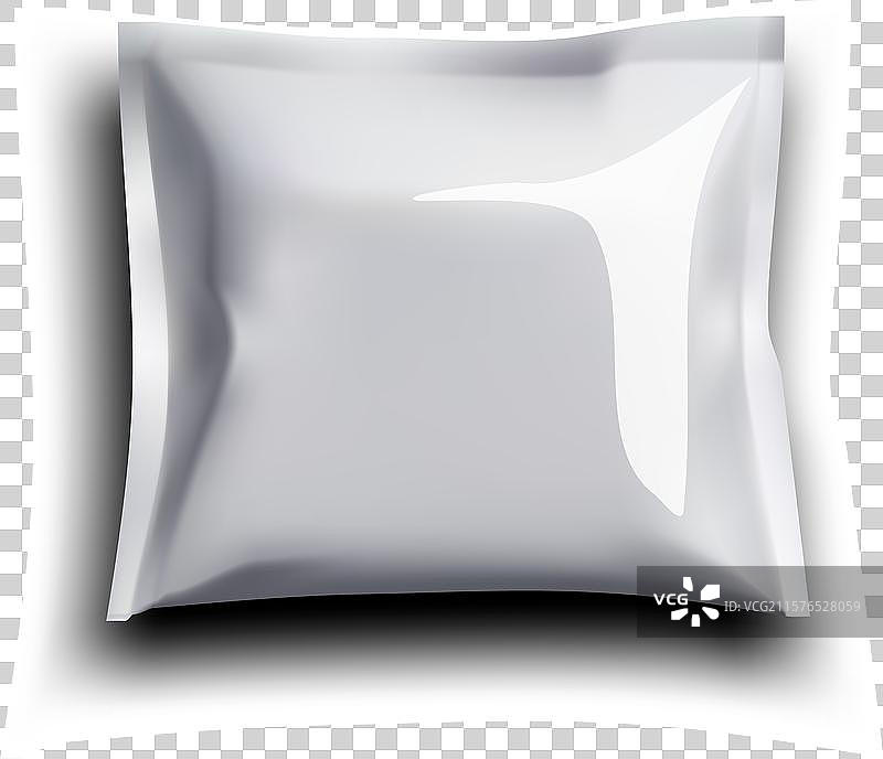 白色空白塑料金属箔袋模型图片素材