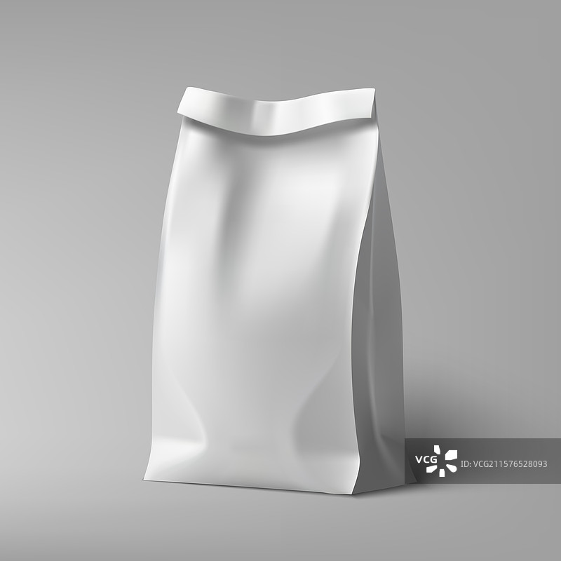 用于大宗产品的竖立式袋子样机图片素材