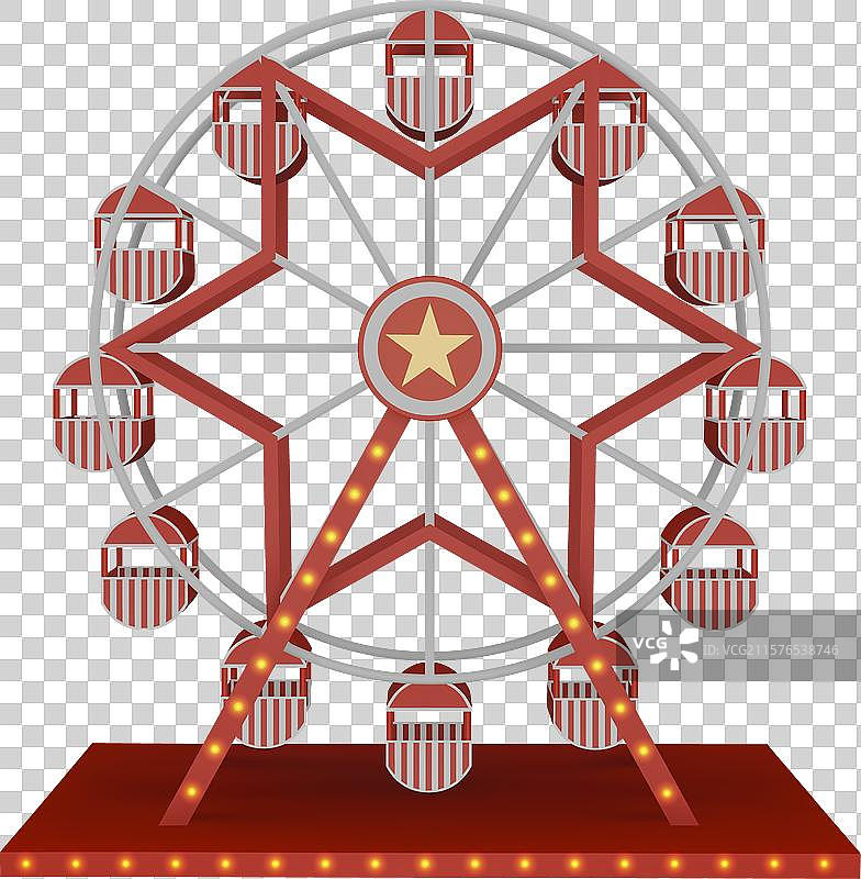 3D摩天轮图片素材