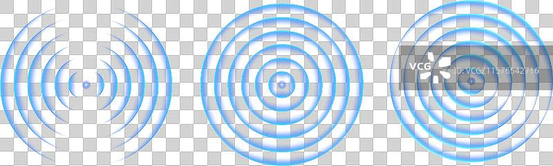 声波光效无线网络信号图片素材