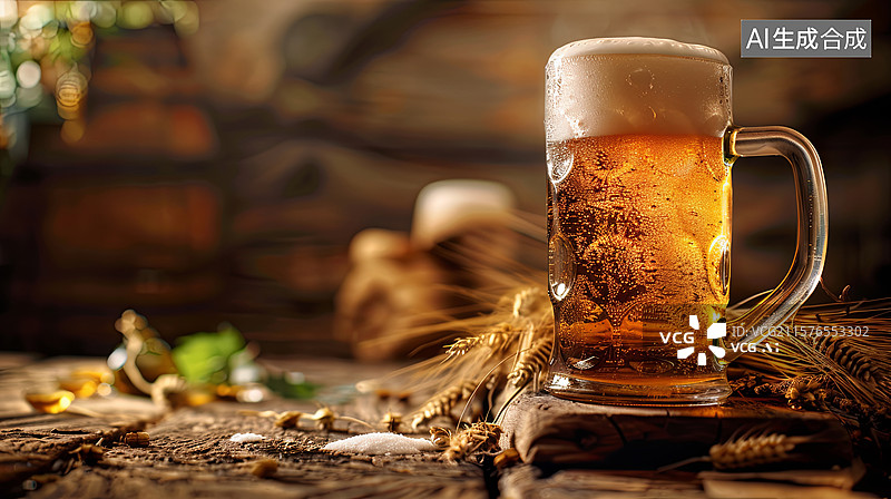 【AI数字艺术】啤酒干杯饮料图片素材