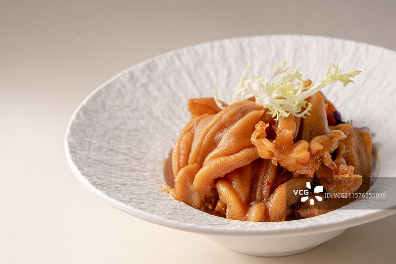 无骨凤爪鸡爪白底图图片素材