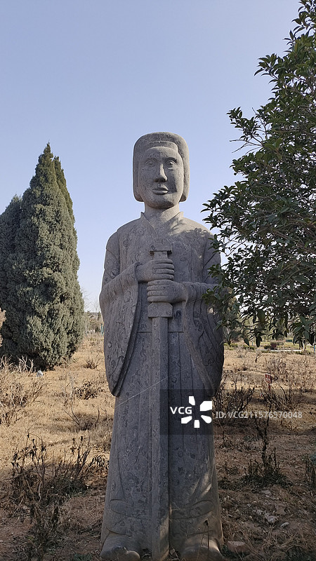 河南洛阳 洛阳古墓博物馆 北魏宣武帝景陵图片素材