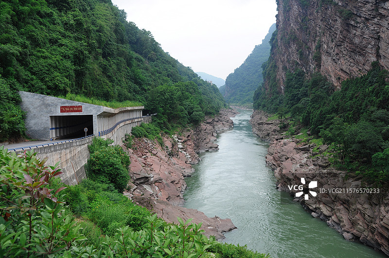 中国四川雅安飞仙关多功峡自然风光图片素材