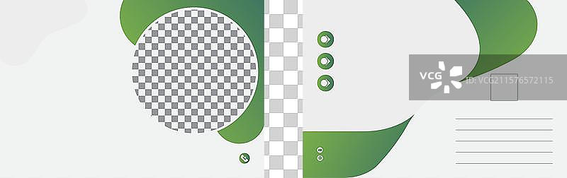 双面明信片创新生动的设计图片素材