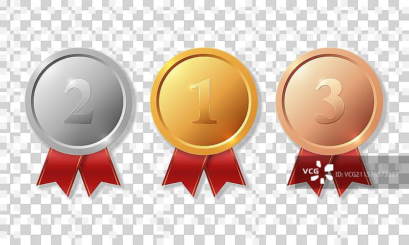 3D逼真的空白金色和银色图片素材