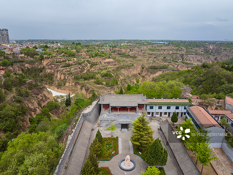 陕西咸阳长武县昭仁寺与长武博物馆图片素材