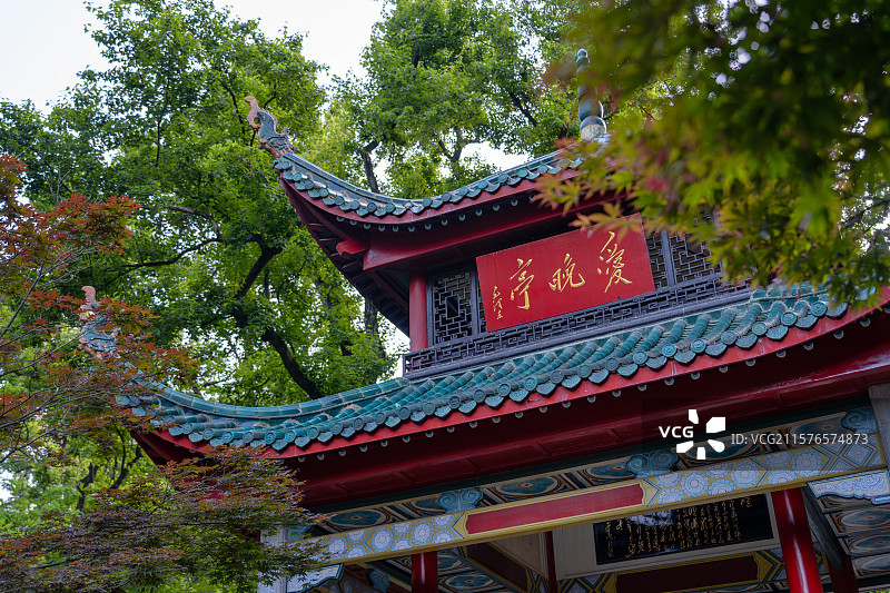 湖南长沙岳麓山爱晚亭图片素材