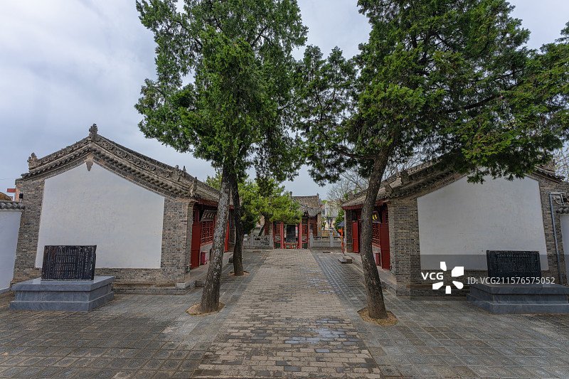 陕西咸阳长武县昭仁寺与长武博物馆图片素材