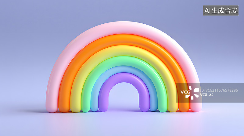 【AI数字艺术】儿童节彩虹图标设计图片素材