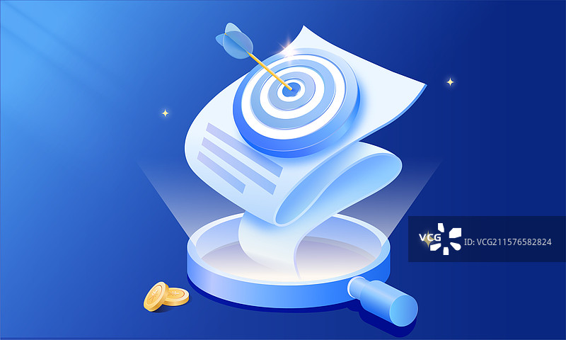 箭靶击中业绩报告 精准业绩目标图片素材