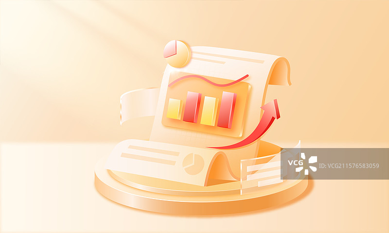 理财数据报表 季度报告 业绩账单图片素材