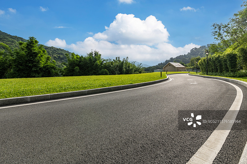 户外公园路面自然风光图片素材