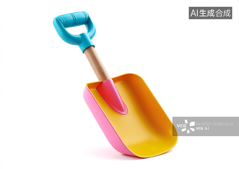 【AI数字艺术】一把卡通铲子图片素材