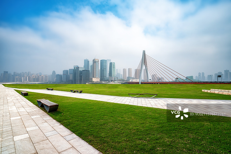 现代城市公园景观图片素材