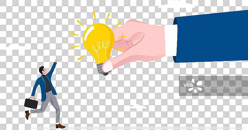 从商业伙伴的职业中获取想法或解决方案图片素材