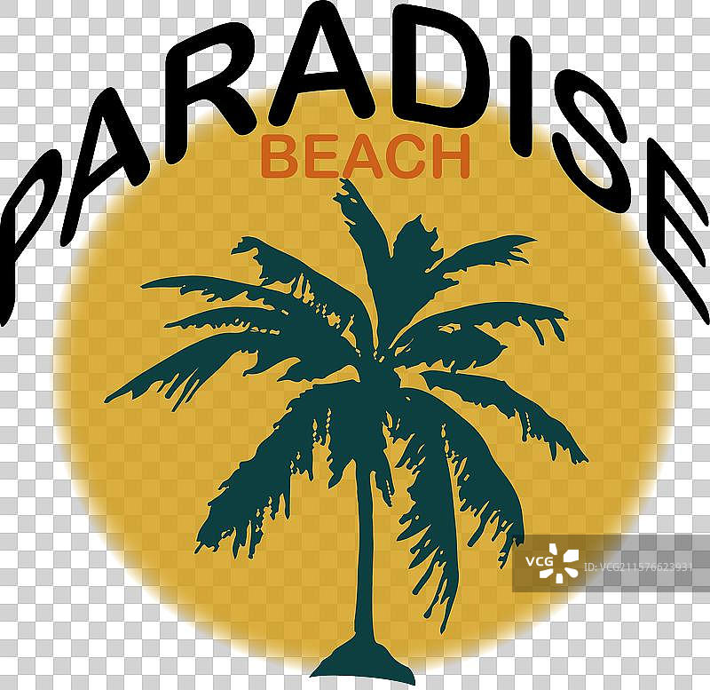 天堂字母图案T恤设计图片素材