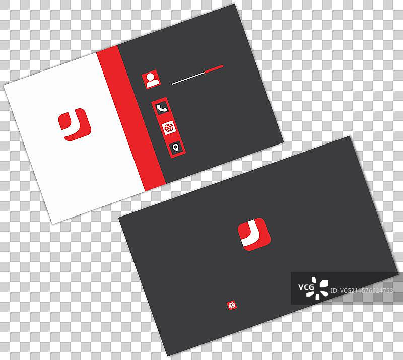 名片模板干净且井然有序图片素材