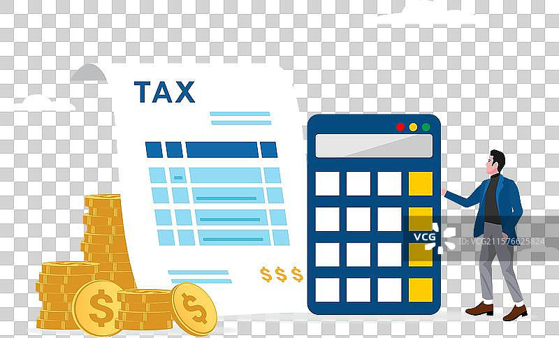 年度所得税申报，报税，会计工作图片素材