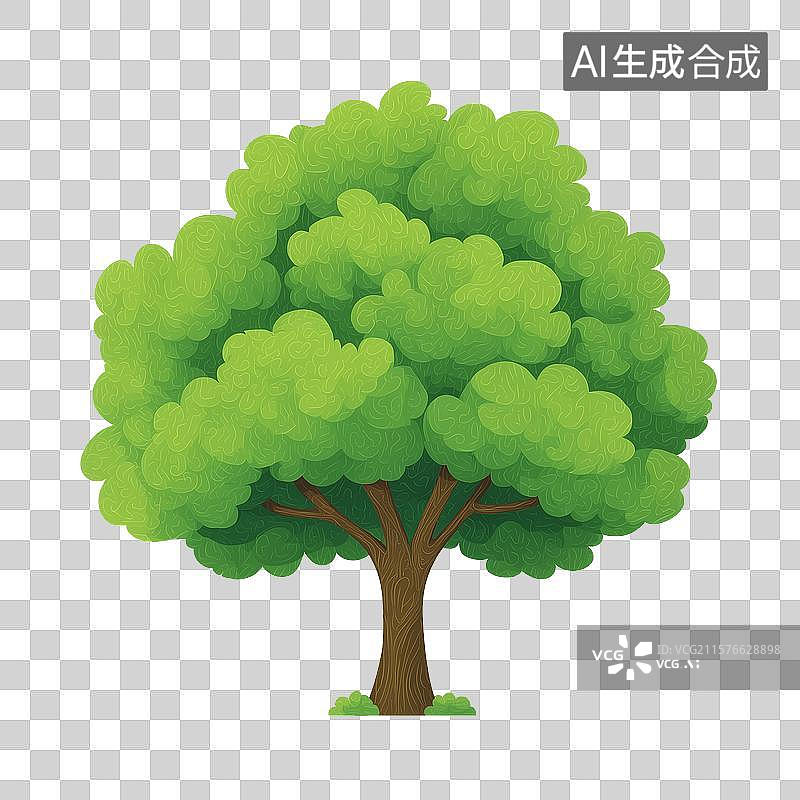 【AI数字艺术】绿色的树苗图片素材