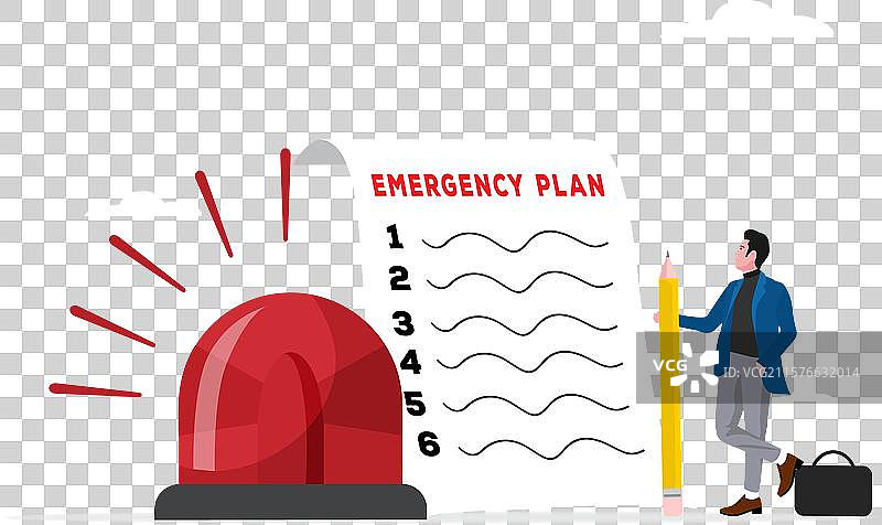 商业应急行动计划与商人图片素材
