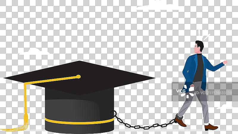 教育成本的负担阻碍了职业发展图片素材