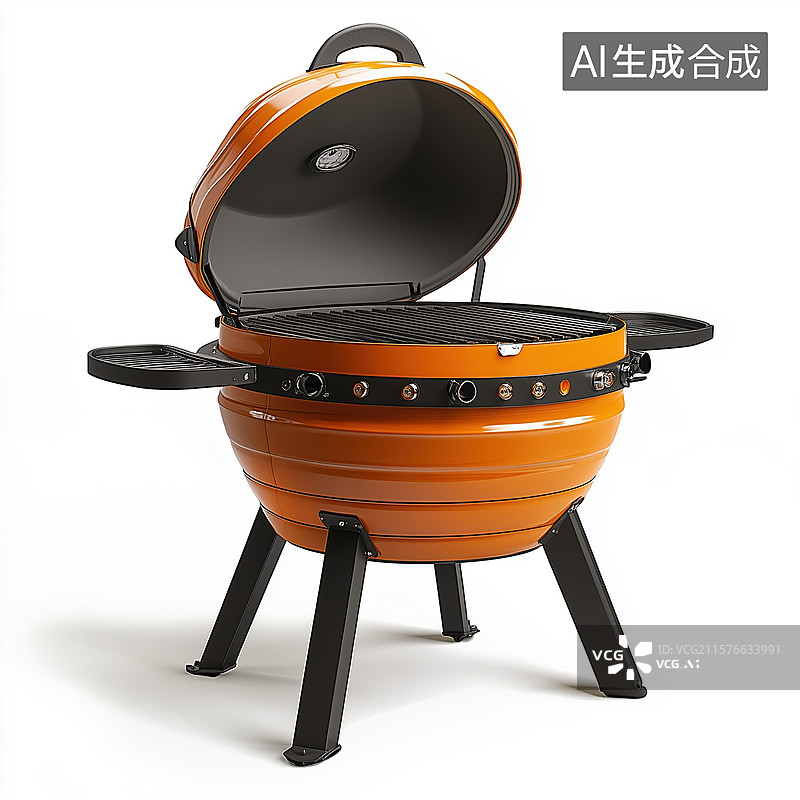 【AI数字艺术】烧烤架单个元素图片素材