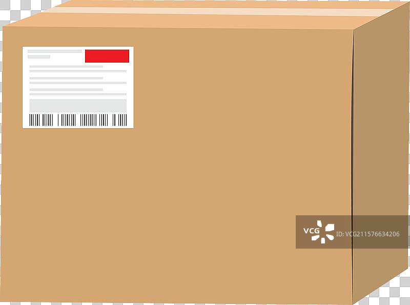 带地址的纸箱包装图片素材