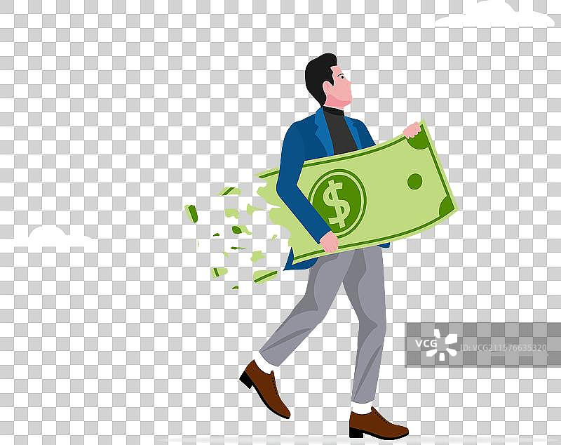 经济衰退中的投资损失图片素材