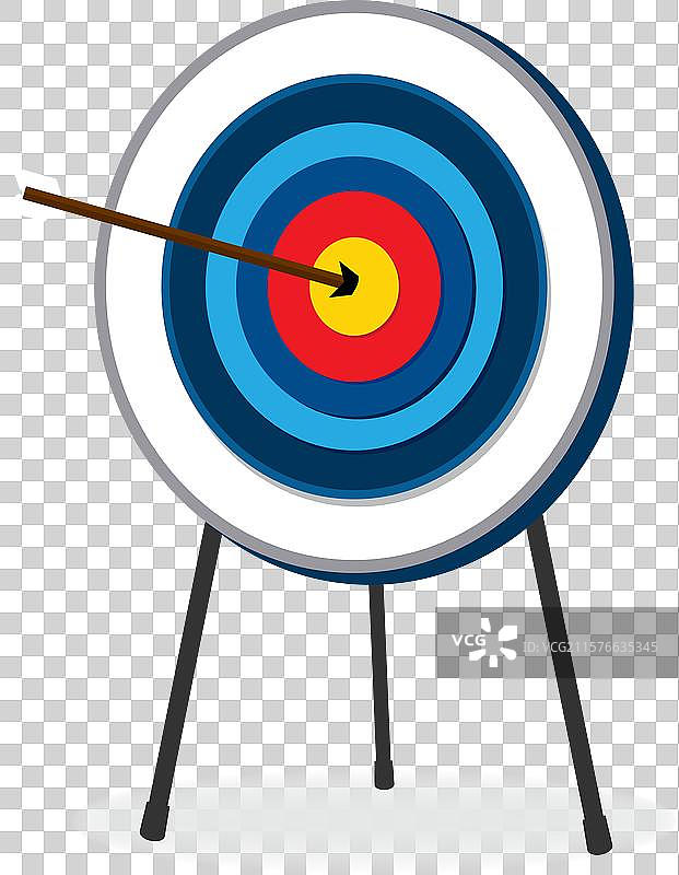 商业目标达成，目标带箭头图片素材