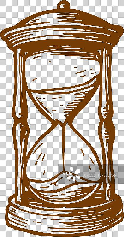 经典手绘沙漏图片素材