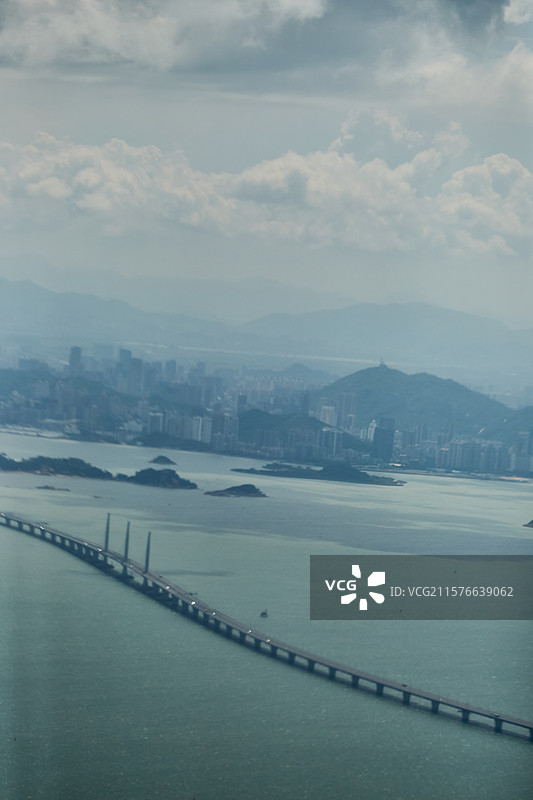 航拍中国香港港珠澳大桥图片素材