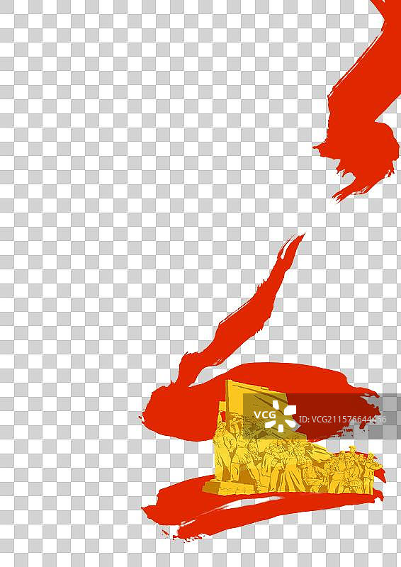 红色文化党政人民英雄纪念雕像免抠元素图片素材