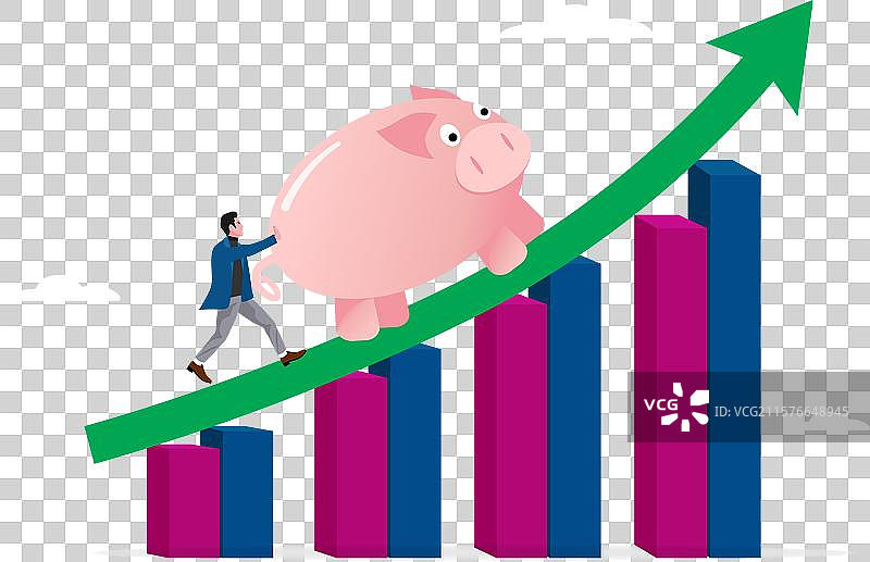 增加投资利润或储蓄财务图片素材