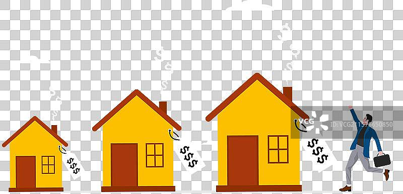 房地产或物业价格上涨图片素材