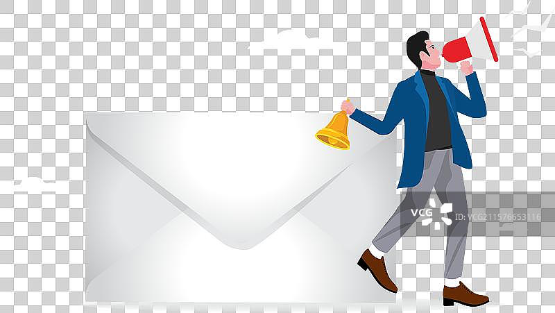 电子邮件通知或客户通讯图片素材